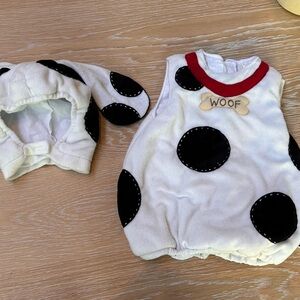 Pottery Barn Kids Black and White Dog Dalmatian Halloween costume